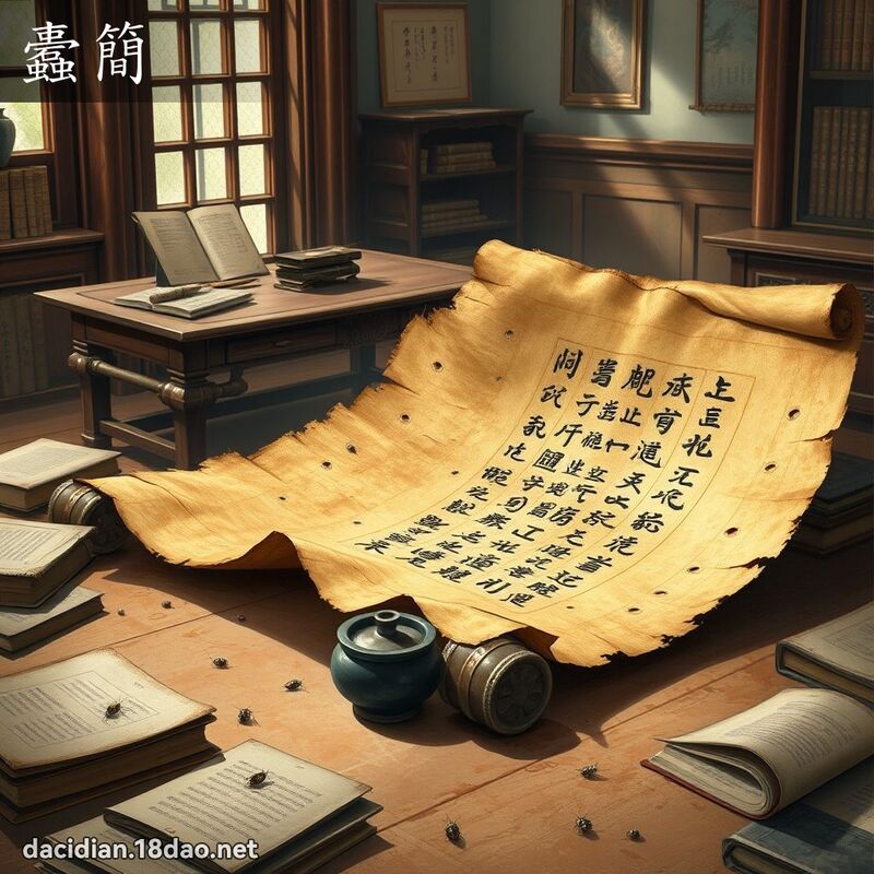 蠹簡 - 國語大辭典配圖