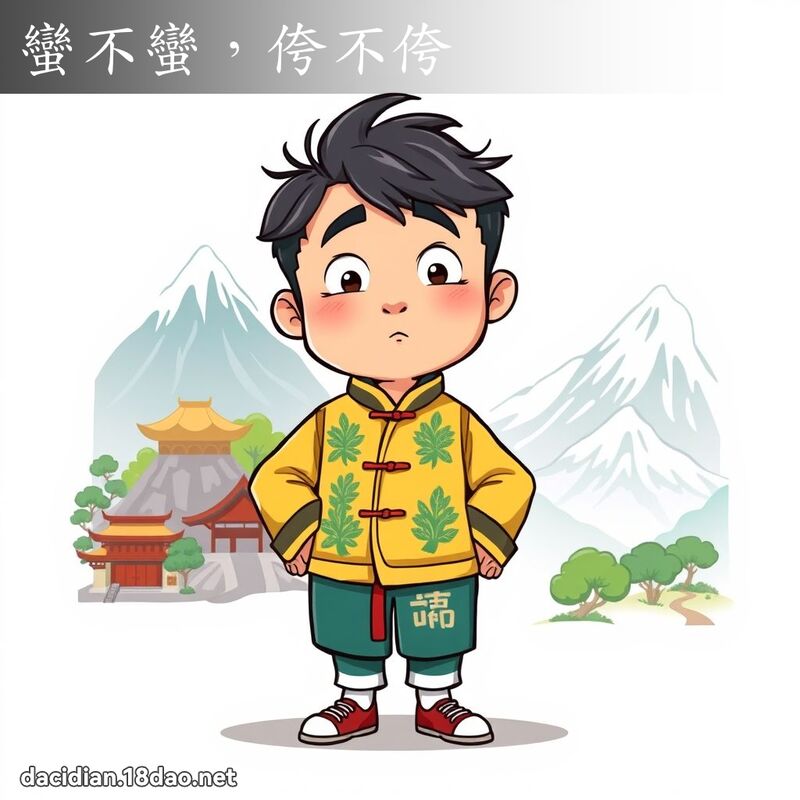 蛮不蛮，侉不侉 - 国语大辞典配图