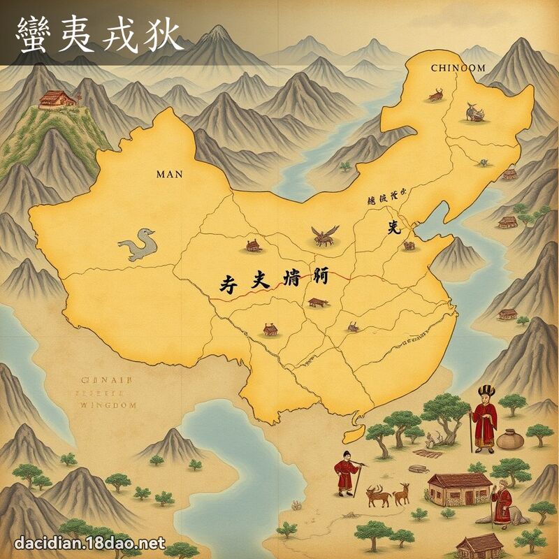 蛮夷戎狄 - 国语大辞典配图