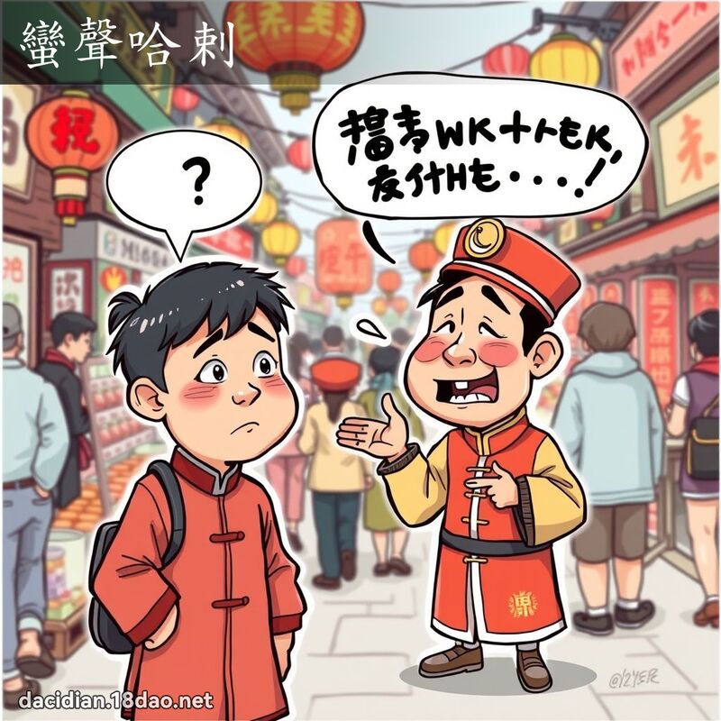 蛮声哈剌 - 国语大辞典配图