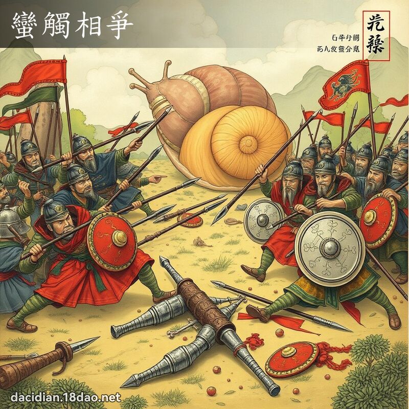 蠻觸相爭 - 國語大辭典配圖