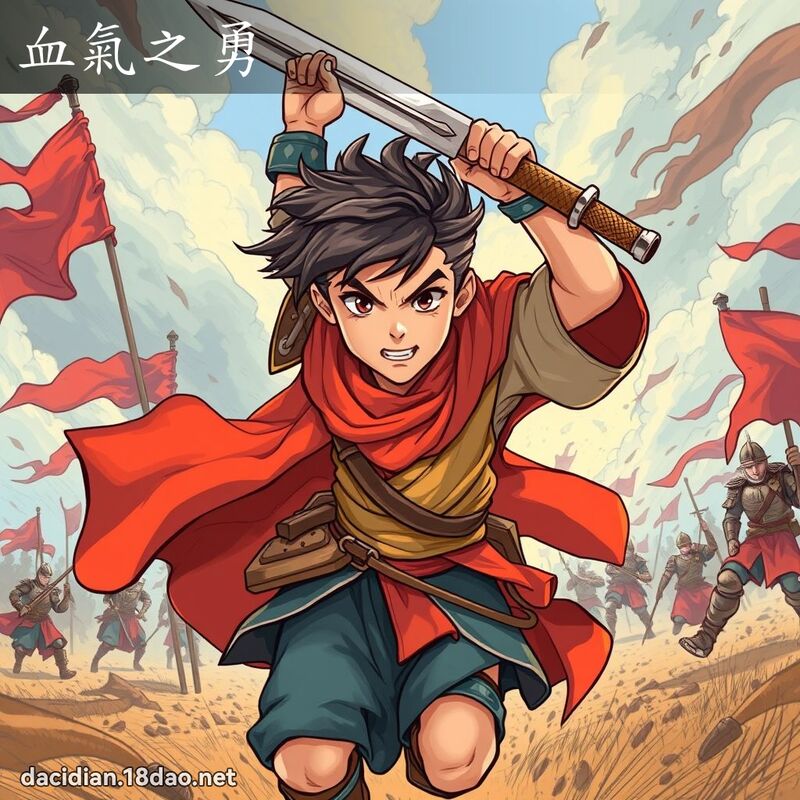 血气之勇 - 国语大辞典配图