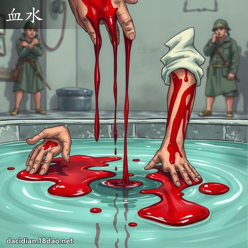 血水 - 国语大辞典配图