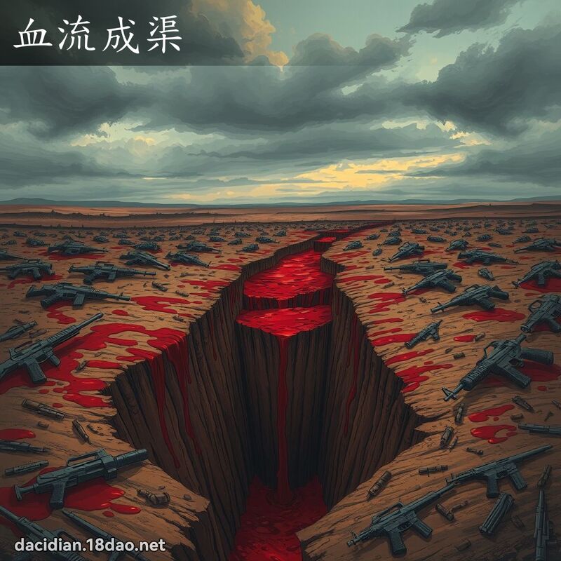 血流成渠 - 国语大辞典配图