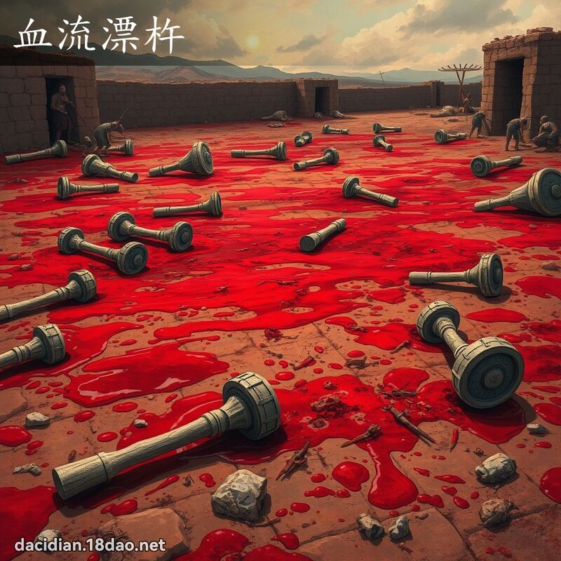 血流漂杵 - 國語大辭典配圖