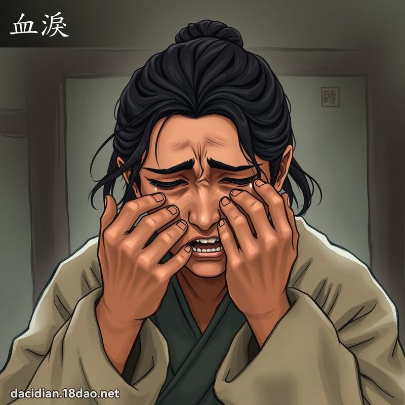血泪 - 国语大辞典配图
