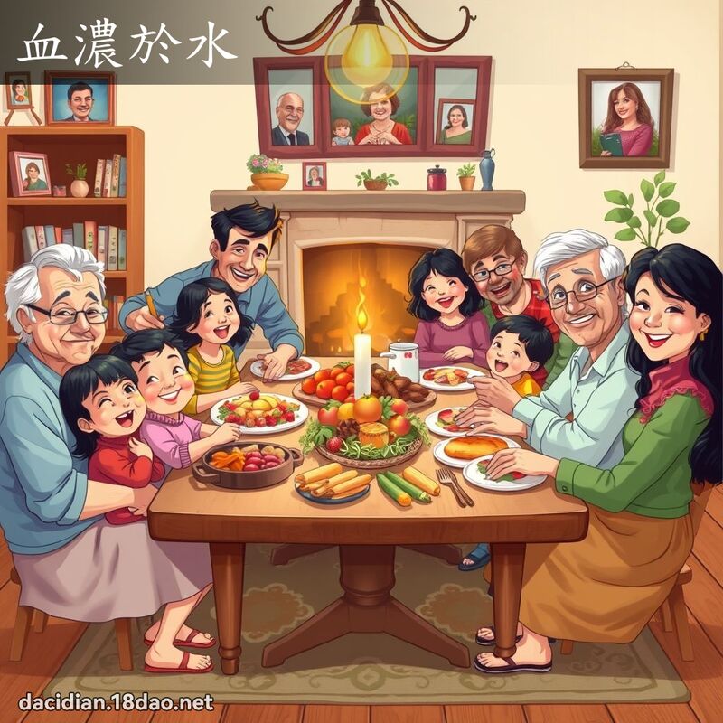 血濃於水 - 國語大辭典配圖