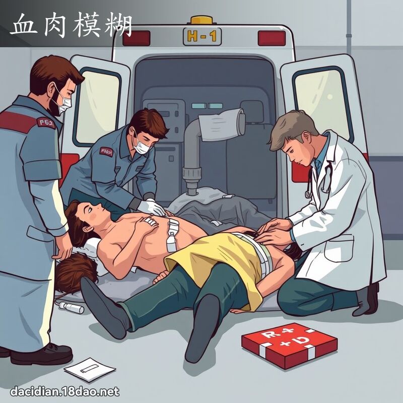 血肉模糊 - 国语大辞典配图