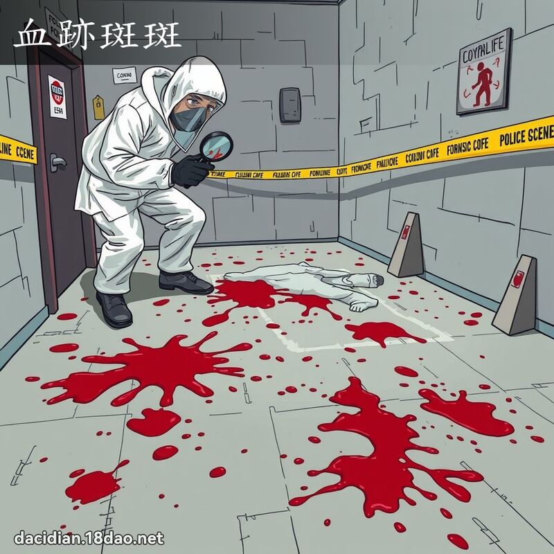 血跡斑斑 - 國語大辭典配圖
