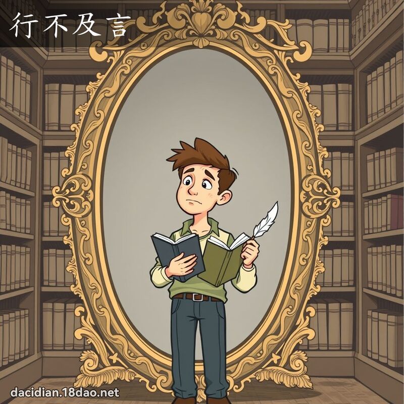 行不及言 - 国语大辞典配图