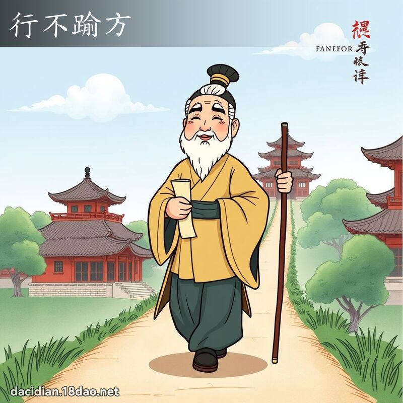 行不踰方 - 国语大辞典配图