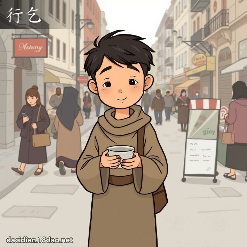 行乞 - 国语大辞典配图