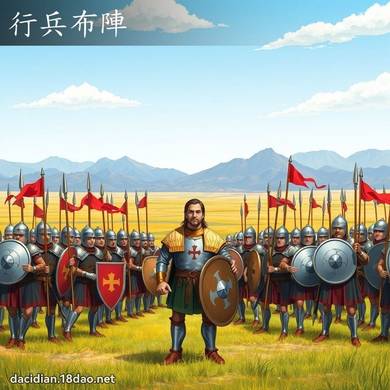 行兵布阵 - 国语大辞典配图