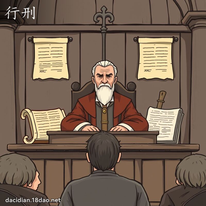 行刑 - 國語大辭典配圖