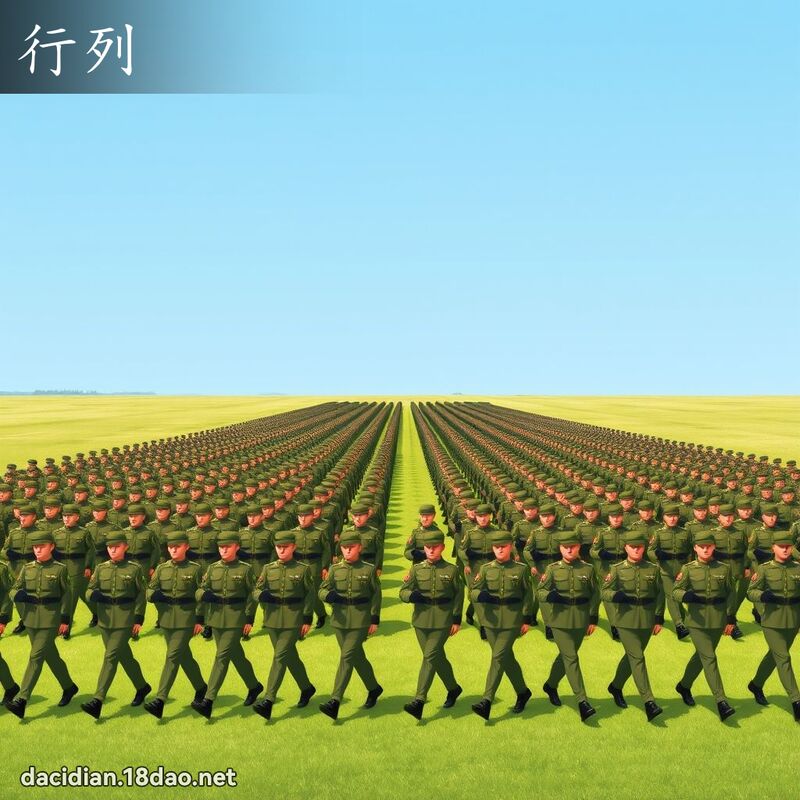 行列 - 國語大辭典配圖