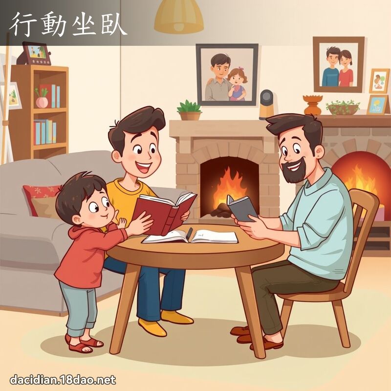 行動坐臥 - 國語大辭典配圖