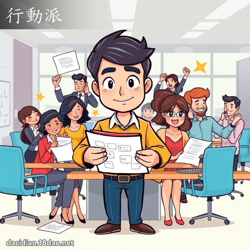 行动派 - 国语大辞典配图