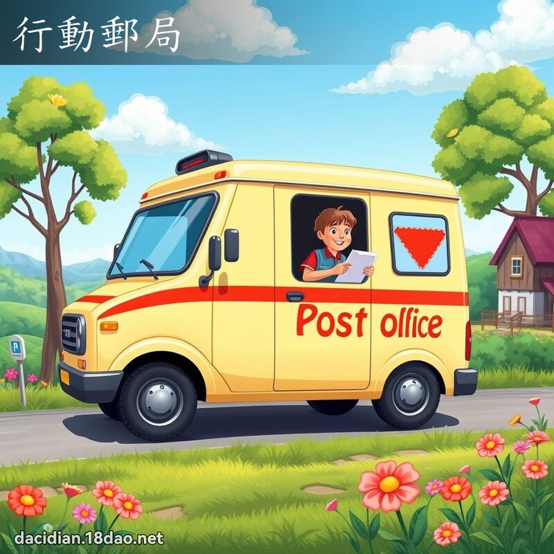 行動郵局 - 國語大辭典配圖