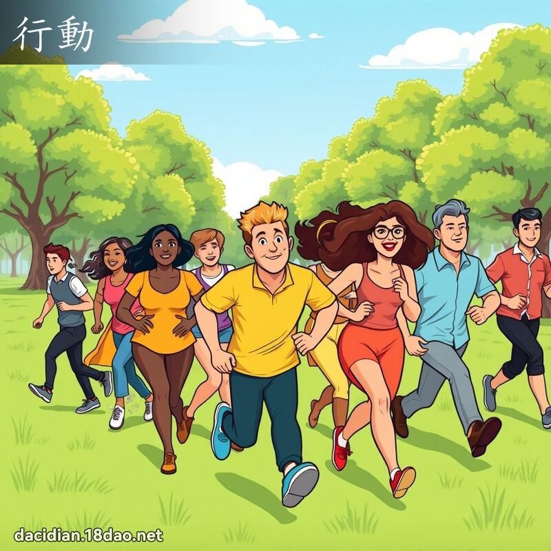 行动 - 国语大辞典配图