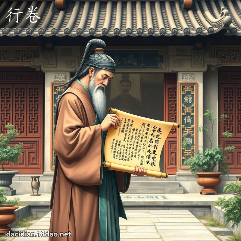行卷 - 国语大辞典配图