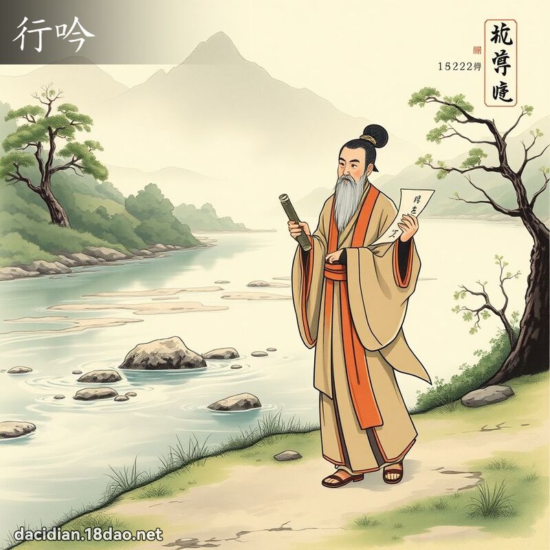 行吟 - 国语大辞典配图