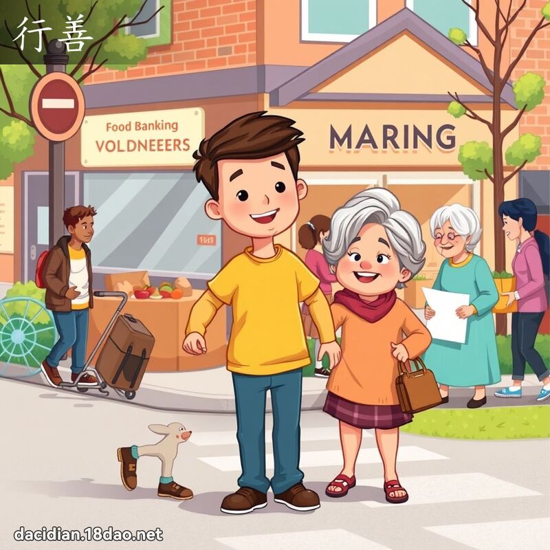 行善 - 国语大辞典配图