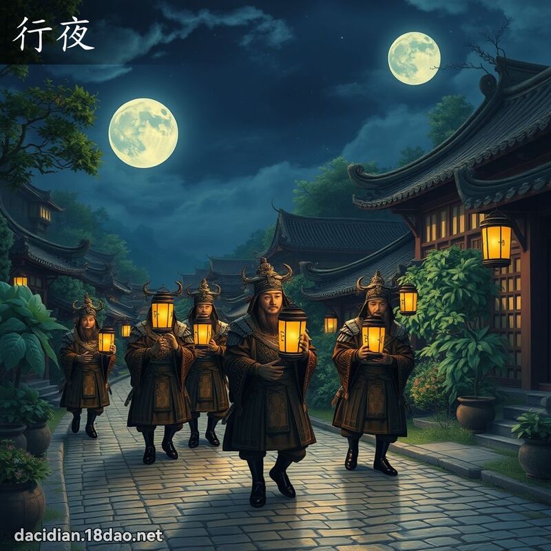 行夜 - 國語大辭典配圖
