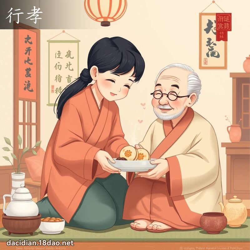 行孝 - 国语大辞典配图