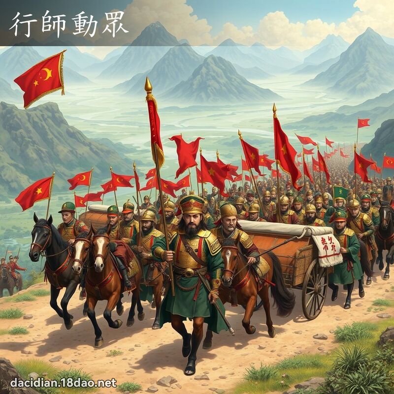 行師動眾 - 國語大辭典配圖