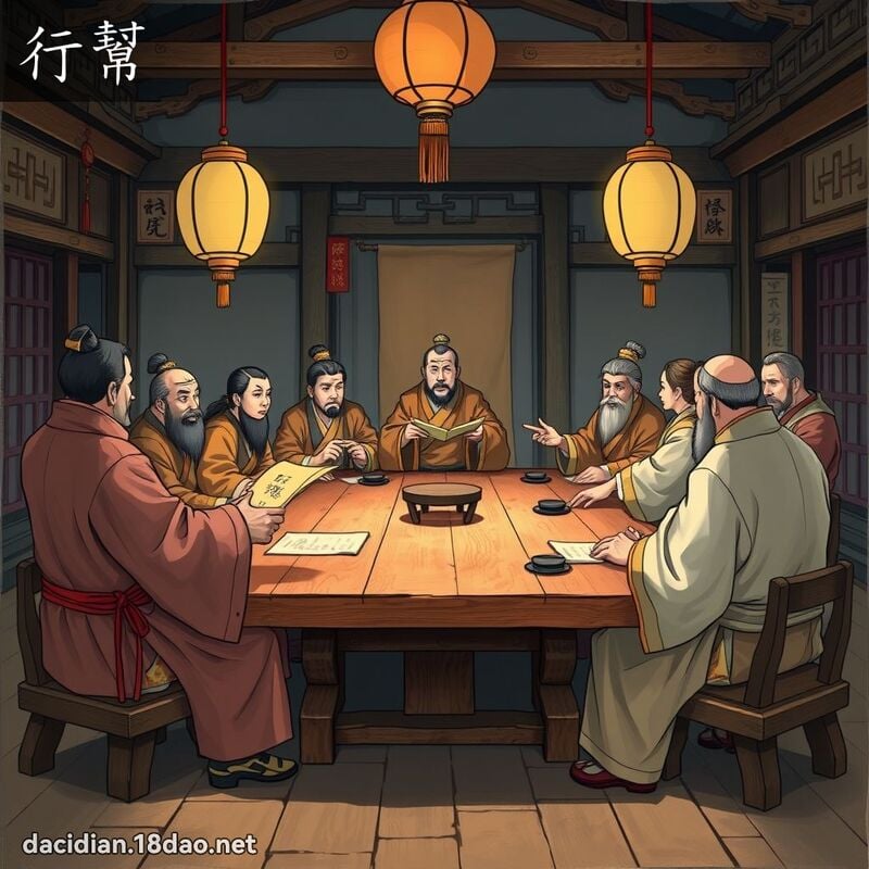 行帮 - 国语大辞典配图