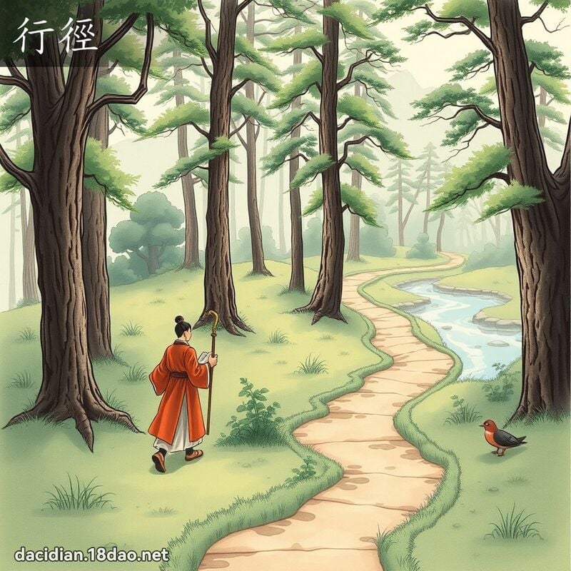 行径 - 国语大辞典配图