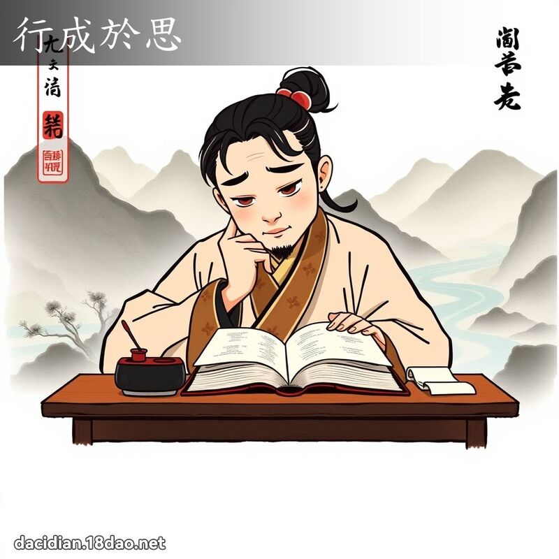 行成於思 - 國語大辭典配圖