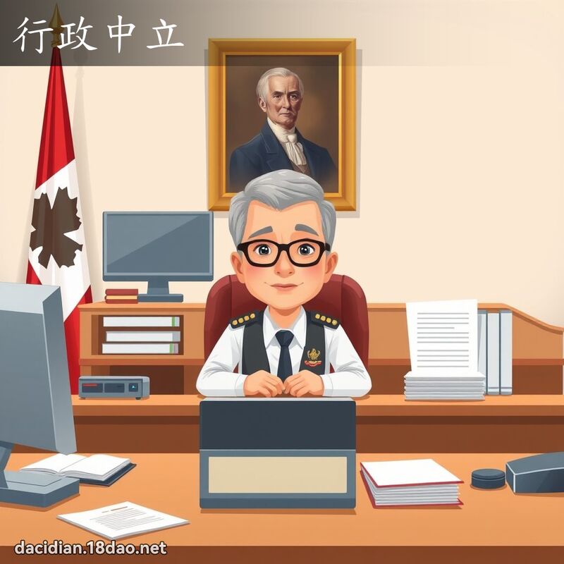 行政中立 - 國語大辭典配圖