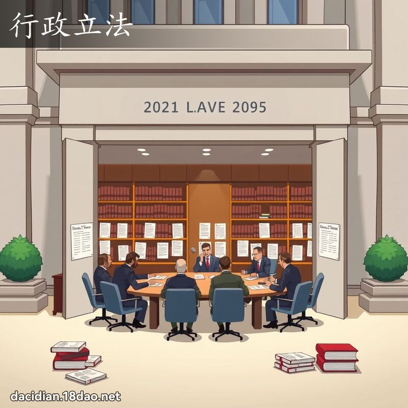 行政立法 - 國語大辭典配圖