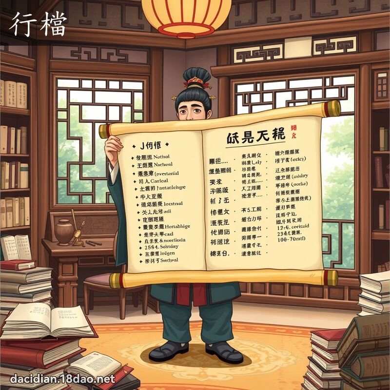 行档 - 国语大辞典配图