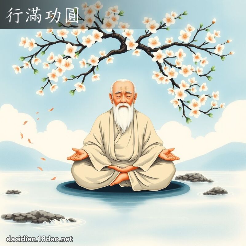 行滿功圓 - 國語大辭典配圖