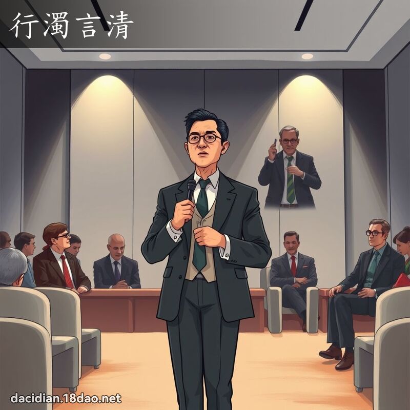 行浊言清 - 国语大辞典配图
