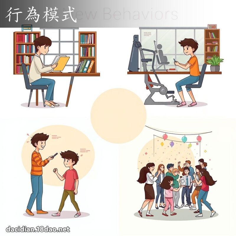 行為模式 - 國語大辭典配圖