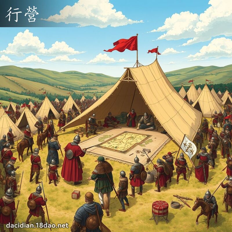 行營 - 國語大辭典配圖