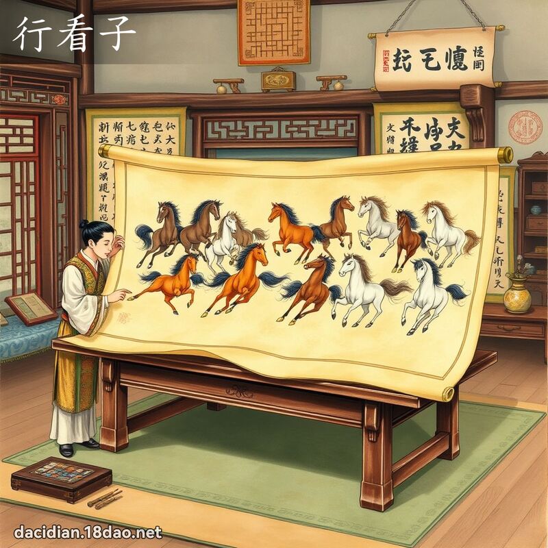 行看子 - 国语大辞典配图