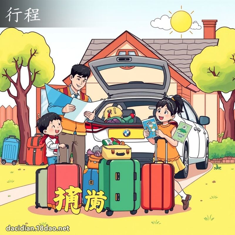 行程 - 国语大辞典配图