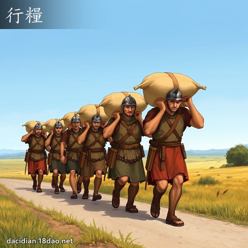 行粮 - 国语大辞典配图