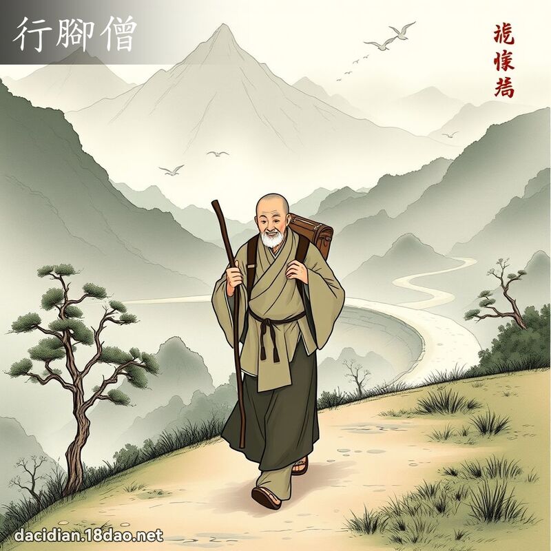行脚僧 - 国语大辞典配图