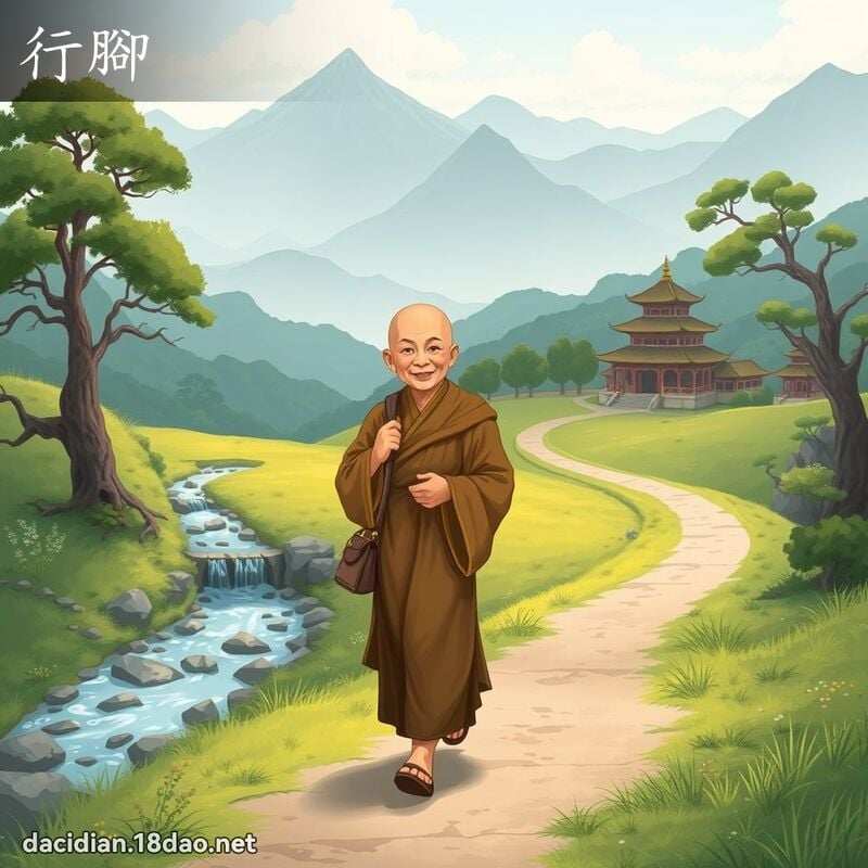 行腳 - 國語大辭典配圖