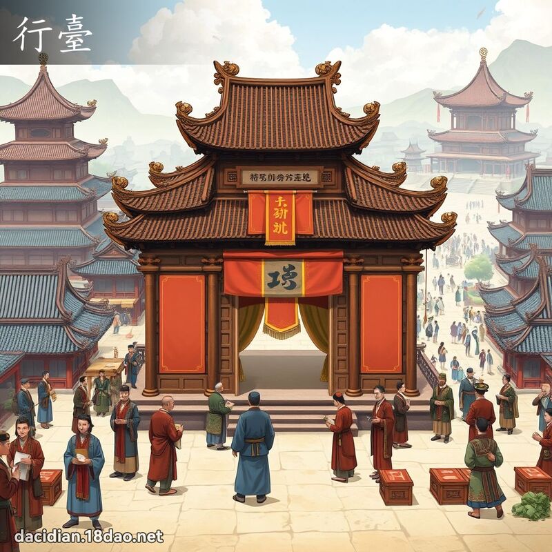 行台 - 国语大辞典配图
