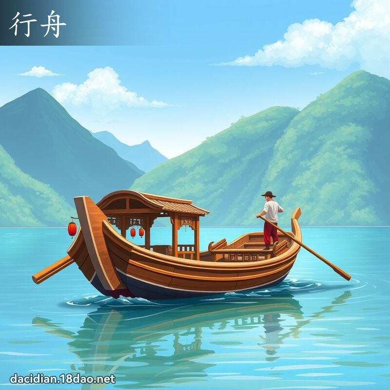 行舟 - 國語大辭典配圖