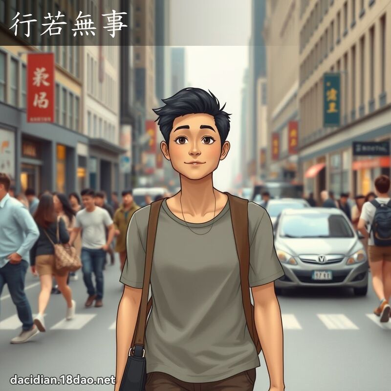行若无事 - 国语大辞典配图
