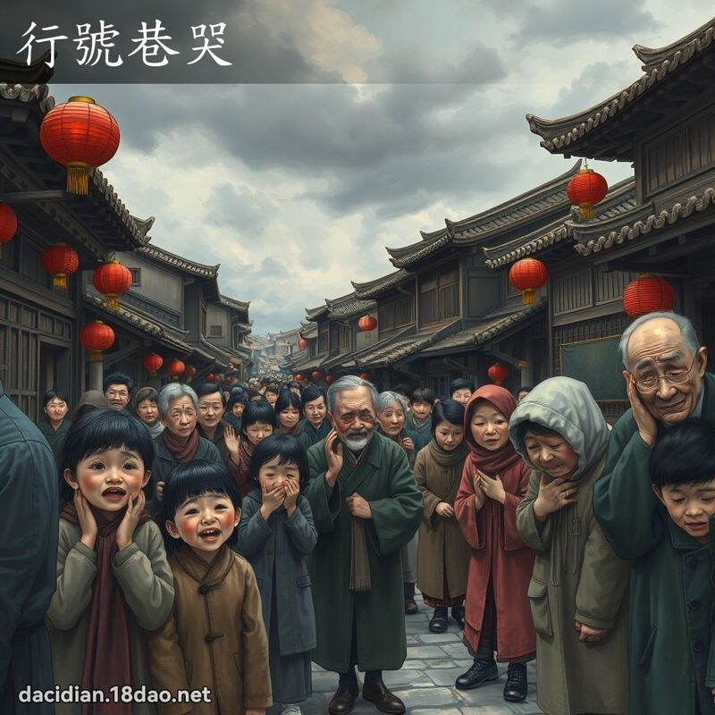 行號巷哭 - 國語大辭典配圖