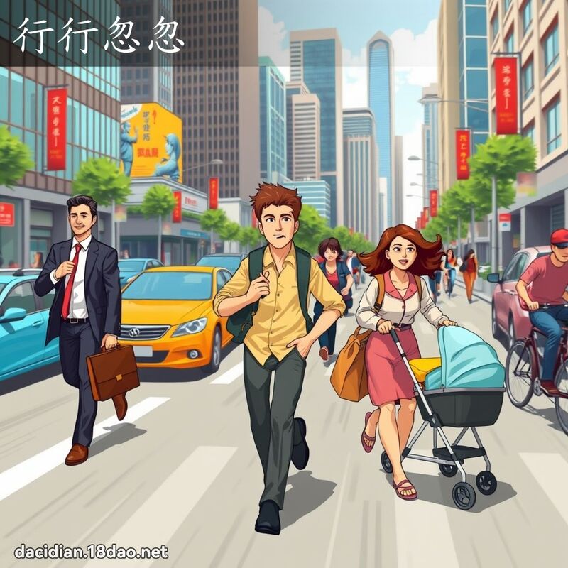 行行忽忽 - 国语大辞典配图