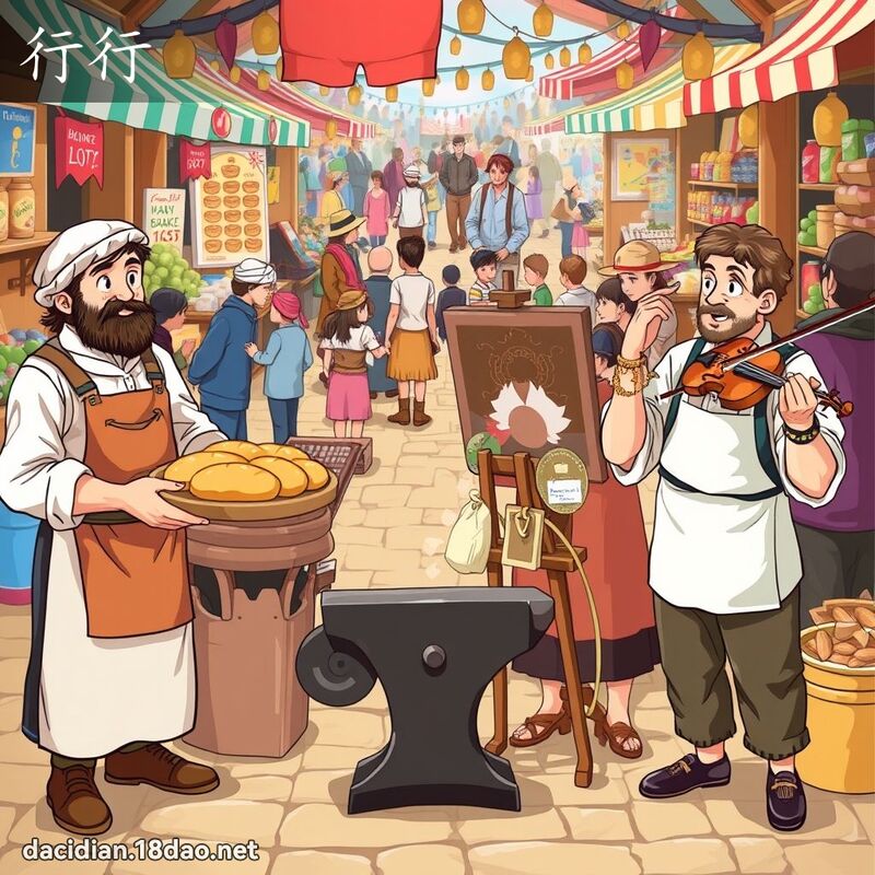 词语: 行行 (多意词)